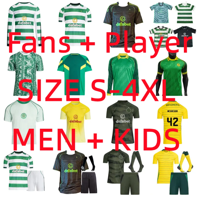 23 24 25 26 CeltsS Soccer Jerseys EDOUARD CelticFc 2025 2026 KYOGO JOSEPH ELYOUNOUSSI TURNBULL ETI CHRISTIE JOTA GRIFFITHS FORREST GUEYE Football Shirt Men Kids kit
