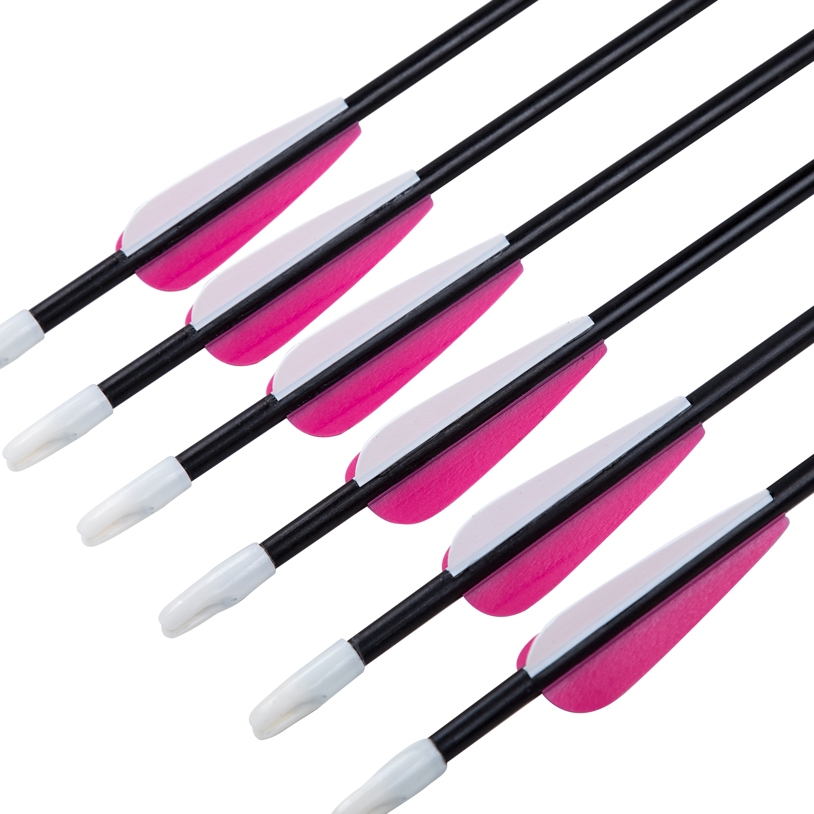 Archery Arrows 28inch Practice Training Targeting Arrows Fiberglass Arrows Excluding Arrowheads for Kids Youth and Teens (Pack of 6)