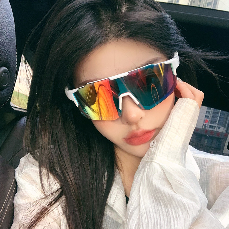 Designer Sunglasses For Women Men Sport Sunglasses Luxury Polarized Lens Goggle Pilot PC Frame Oversized UV400 Eyewear Sport Style Sunglasses AS9690