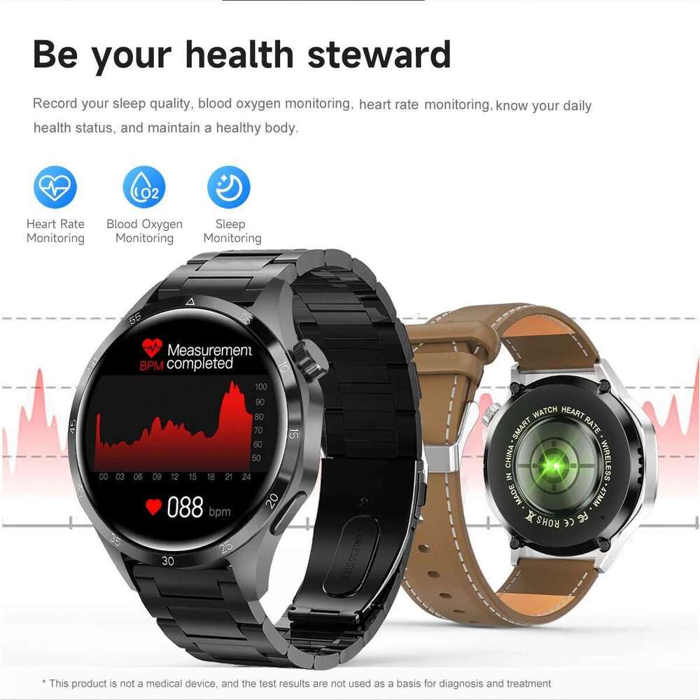 2025New GT5 Pro GPS Smart Watch Men 360*360 AMOLED Screen Heart rate BT call IP68 Waterproof Sport Smartwatch For Huawei