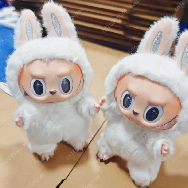 High Quty Cute Labubu Little Angel Wings Series Vinyl Doll Blind Box Toy Backpack Pendant Childrens New Year GiftC250506