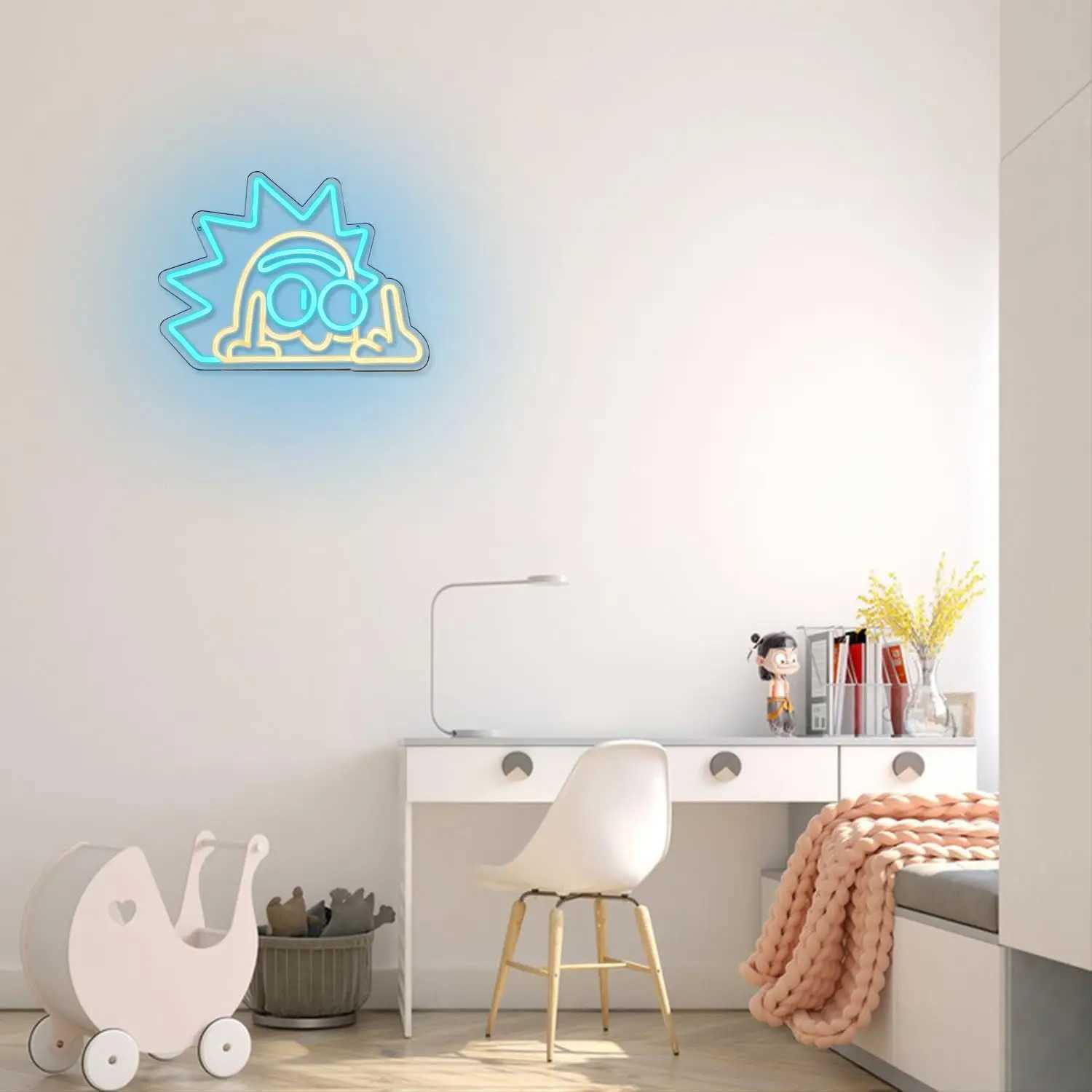 Anime Neon Signs For Man Cave Dimmable LED Neon Lights Sign For Wall Art Kids Bedroom Wall Decor Birthday Bar Party Gift Z250506