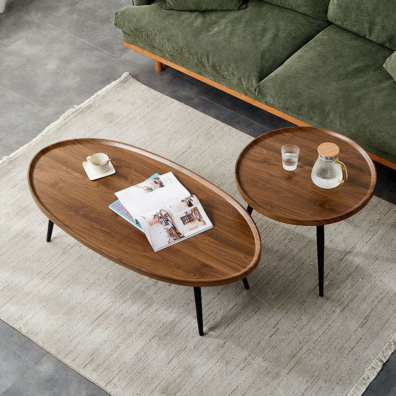 B563 Light luxury small apartment round coffee table hotel creative sofa side table