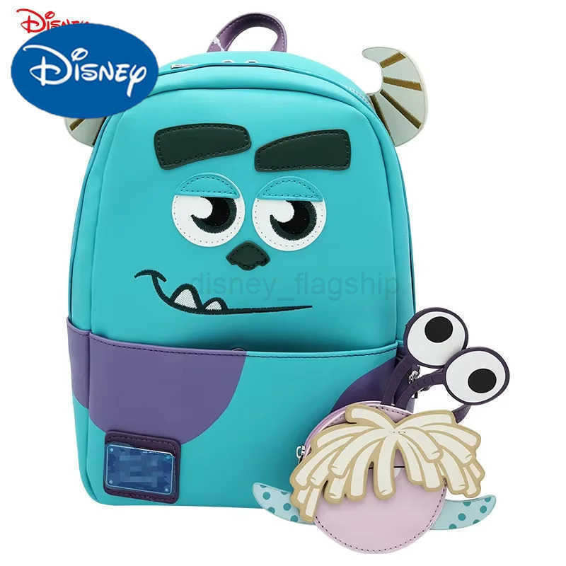 Disney Loungefly Disney Monster Sullivan Mini PU Backpack Leather Fashion Brand Backpack Birthday Gift Outdoor Bag School BagXJ250506