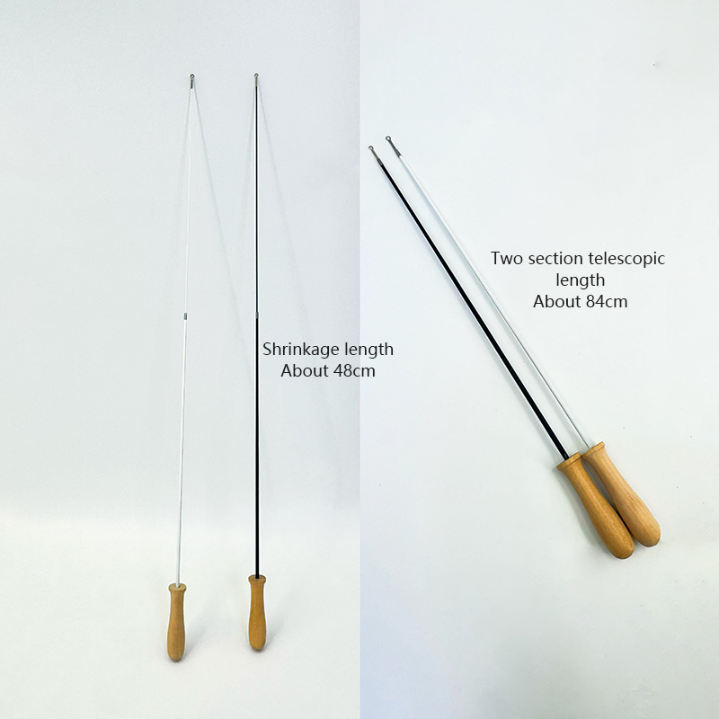 Factory wholesale wooden handle magic color fishtail yarn interactive stick toy cat