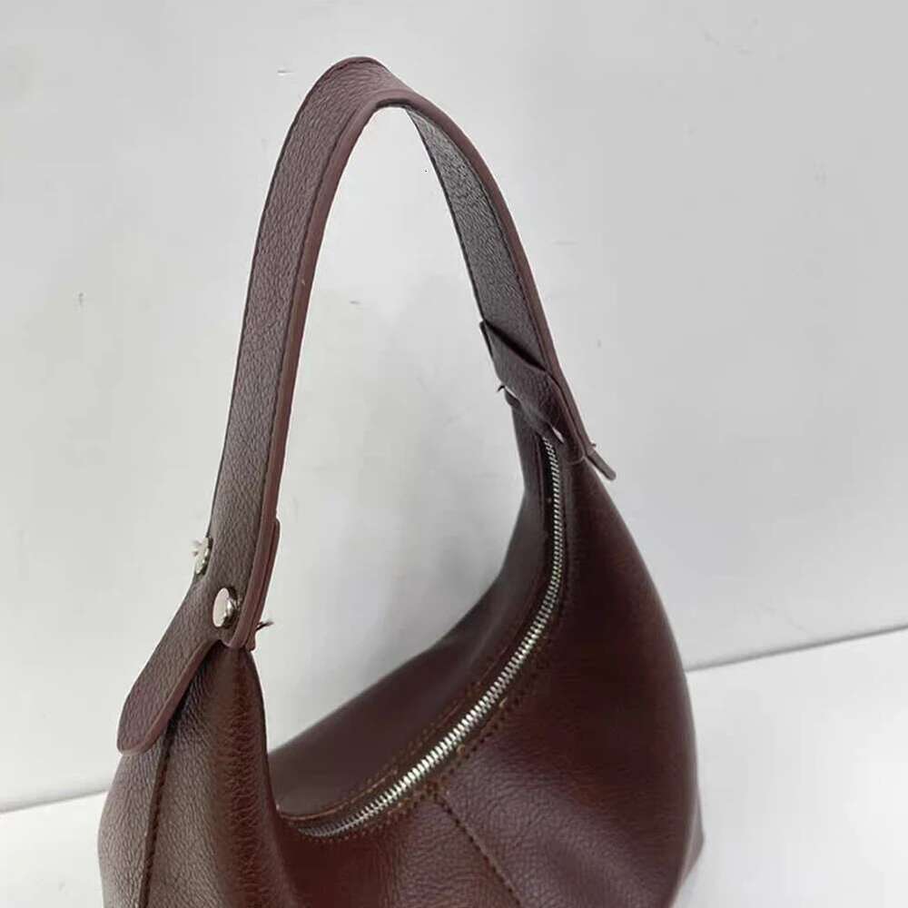 ddmy Vintage Underarm Women PU Leather Soft Hobo Bags Solid Color Casual Armpit Handbag Girls Outdoor Daily Bag