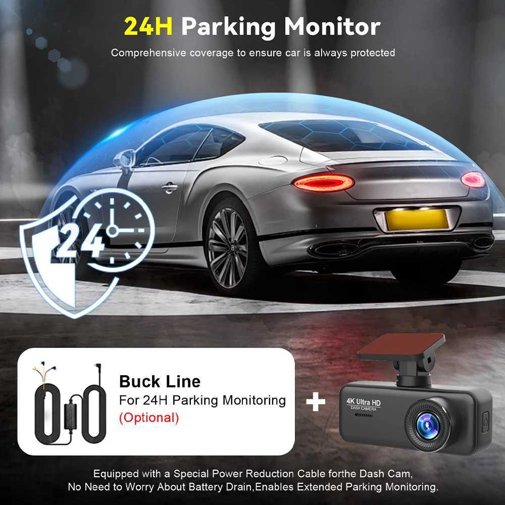 car dvr Soam 4K Ultra HD Dash Cam Car DVR Recorder Front and Rear Cam 170 wide Angle WIFI GPS Car Camera WDR Night Vision APP control R250506