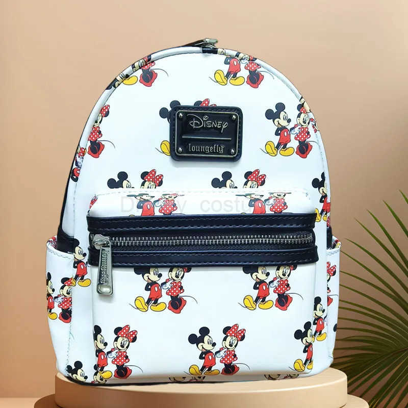 Disney 2025 Original DISNEY Panther print Mickey Mouse GIrls Kids Backpack Cosplay Leisure Travel Bag Mini Childrens Schoolbag X250506