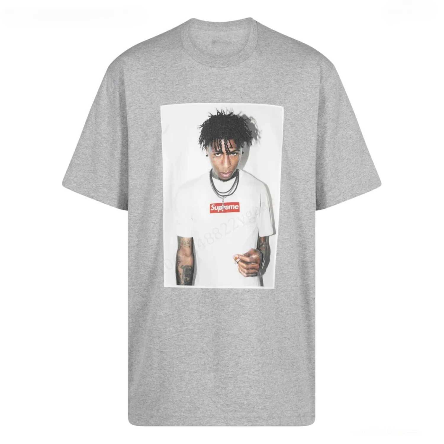 Youngboy Big Face Graphic Tee T-shirt Summer Luxury Brand Cotton Mens and Womens T-shirt Short SLeeveT250505