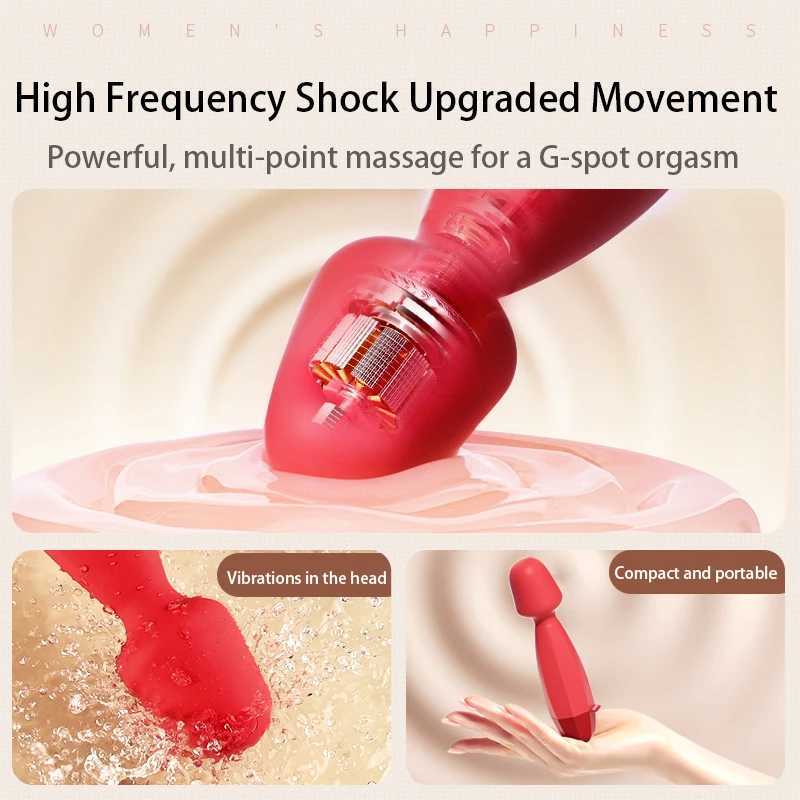 Female Adult Sex Toys Handheld Magic Wand Vibrator 7 Frequency Vibration Clitoral Stimulation Waterproof Adult Products XJ250806