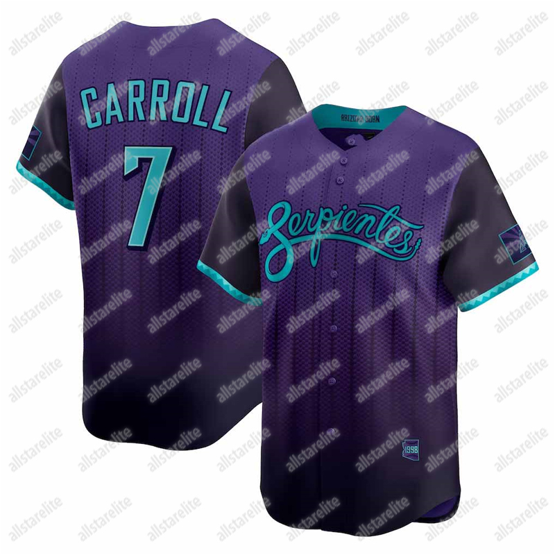 7 Corbin Carroll 2025 City Connect Baseball Jersey Josh Naylor Custom Personalization