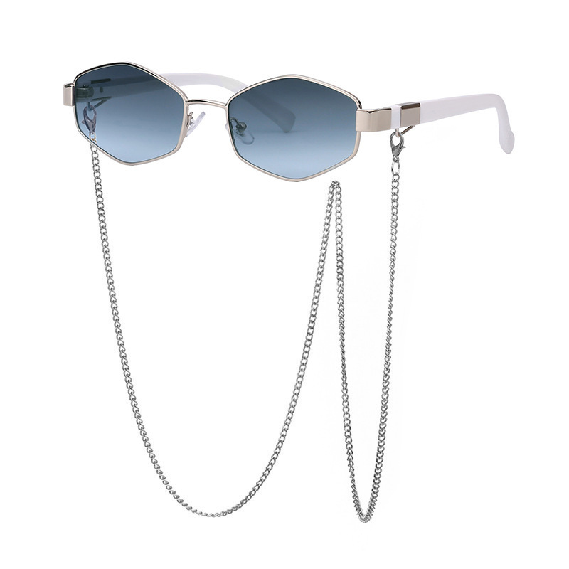 Designer Sunglasses For Women Men Fashion Chain Sunglasses Luxury Polarized Lens Goggle Pilot PC Frame Oversized UV400 Eyewear Luxury Style Sunglasses