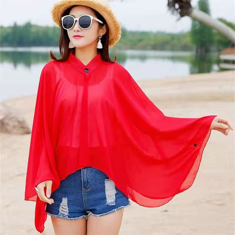 K029 Autumn and winter new style double flower imitation cashmere red scarf printed logo warm tassel versatile shawl scarf wholesale