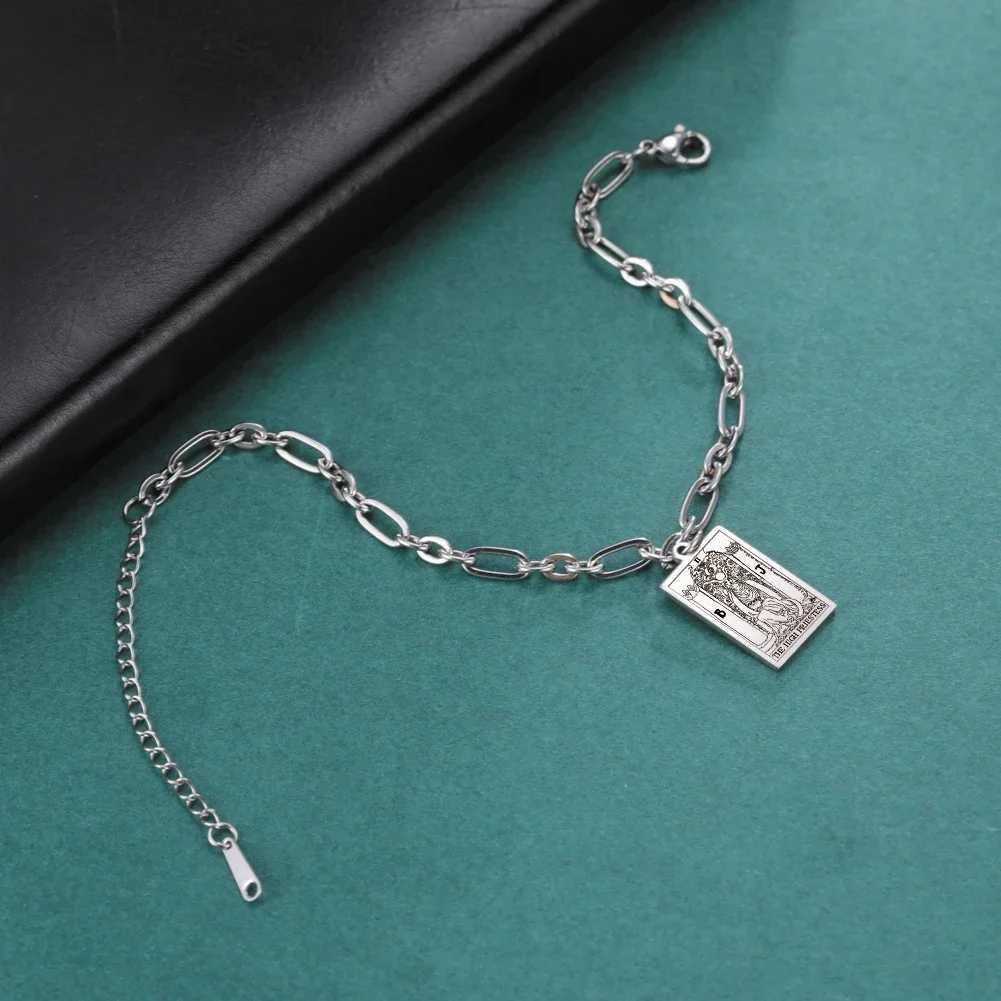 rim Tarot The Magician Pendant Stainss Steel Bracet Mens And Wens Retro Mysterious Magic Talisman Jewelry Gift NewC250506