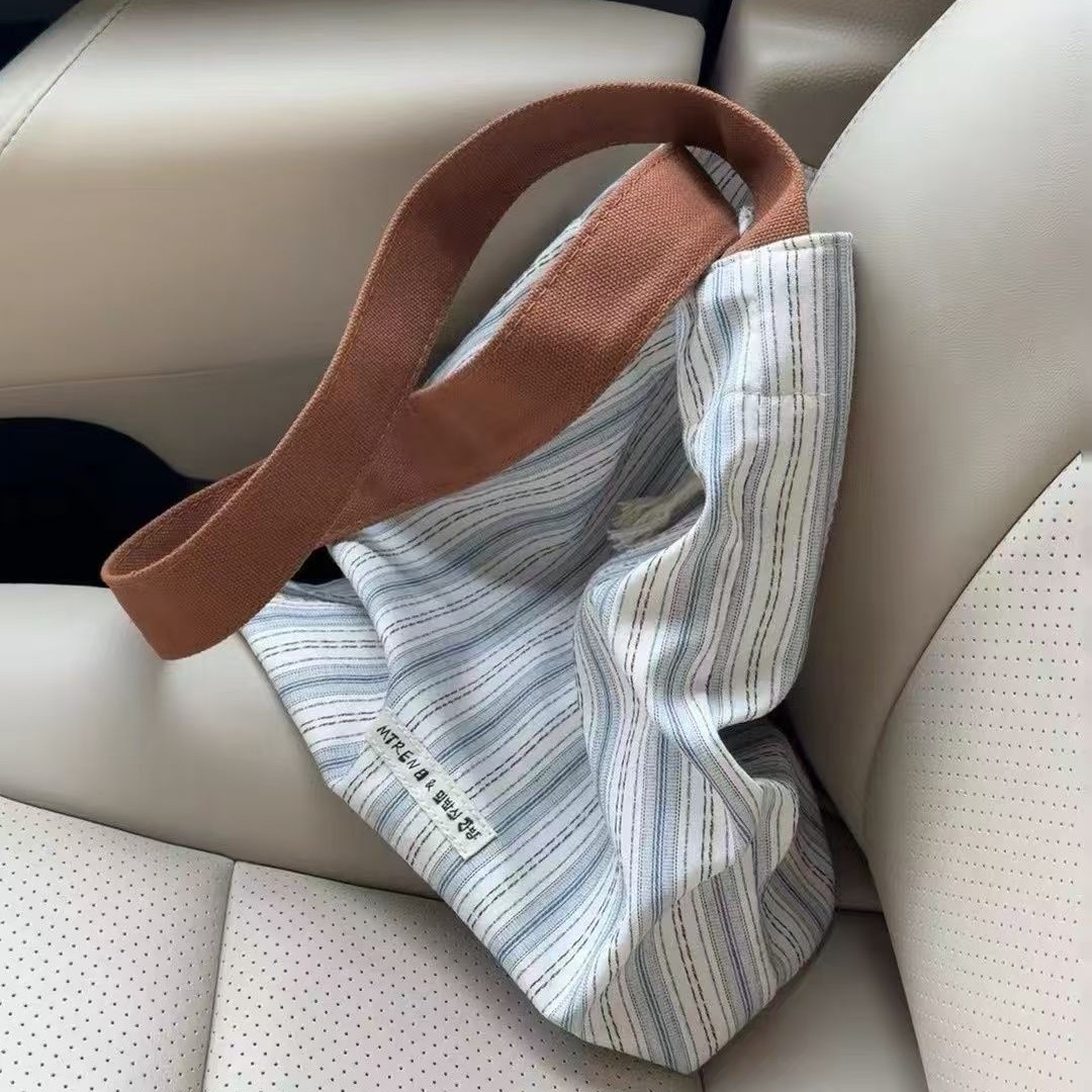 Womens Large Canvas Commuter Tote Bag - Summer Fashionable Casual Shoulder & Underarm Style
