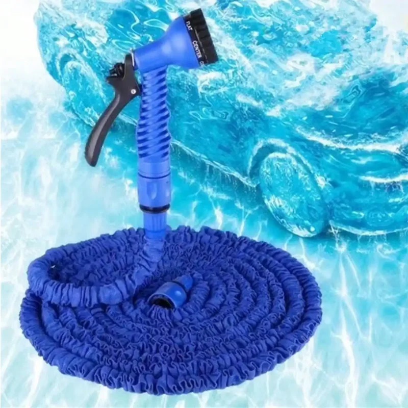 Garden water hose High pressure car washing Expandable magic Household multifunction garden cleaning spray 250506