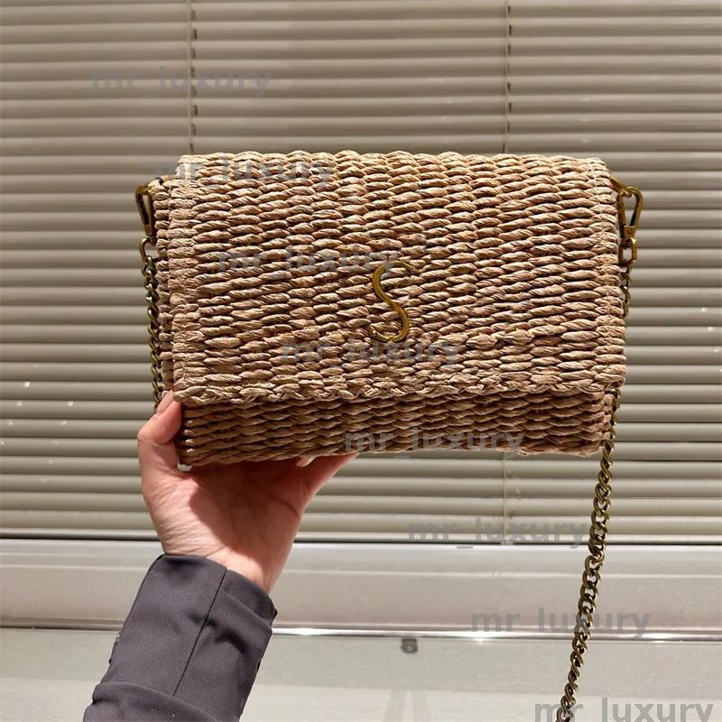 Designer Straw Shoulder Bag Luxurys Womens Tote Bag Raffia Handbag Woman Mens Crossbody Bags Fashion Cross Body Camera Purse Grass Messenger Beach Flap Bag