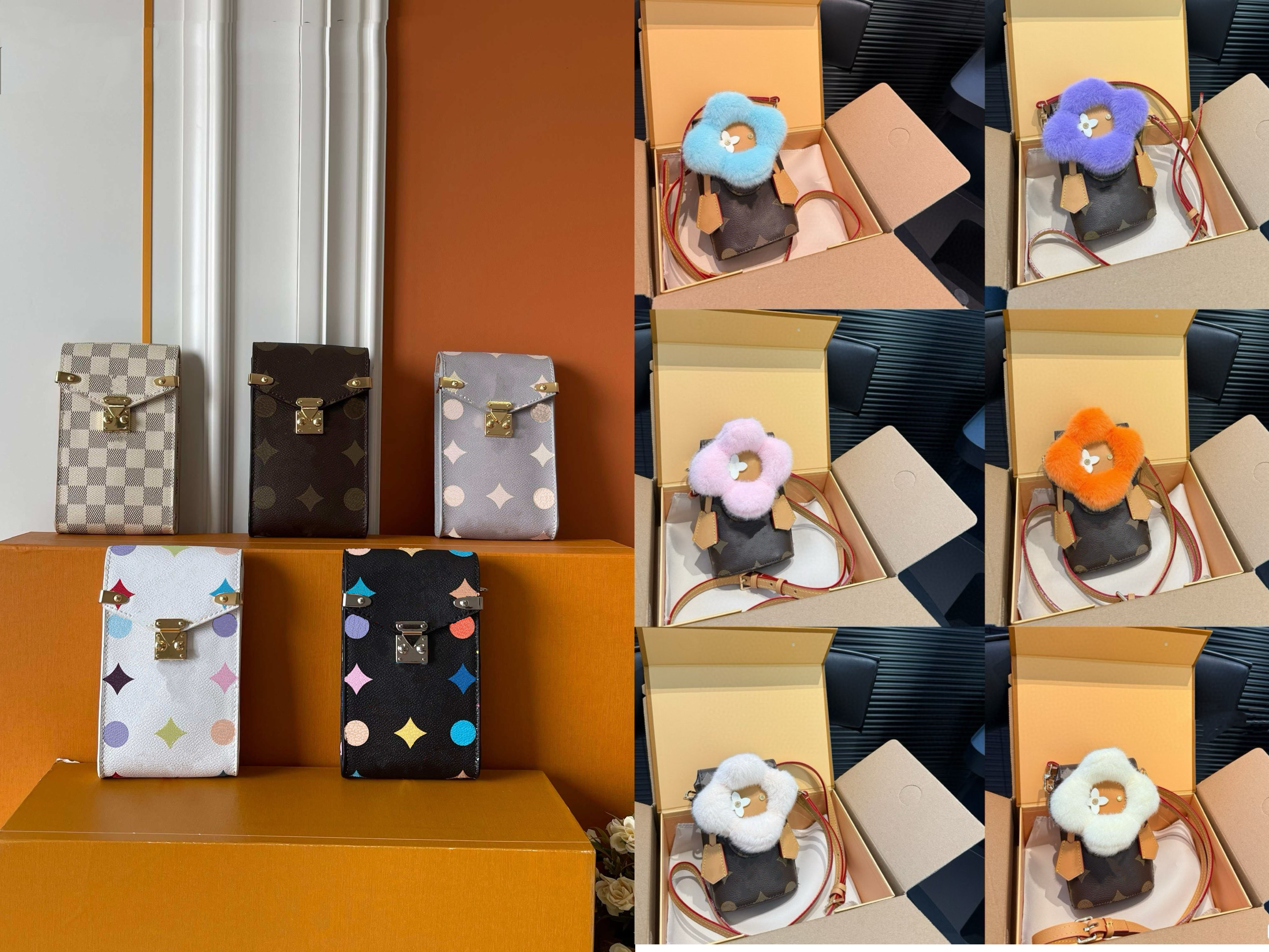 Leather texture 2025 mobile phone bag female bag summer new one-shoulder Joker Messenger bag mini641216