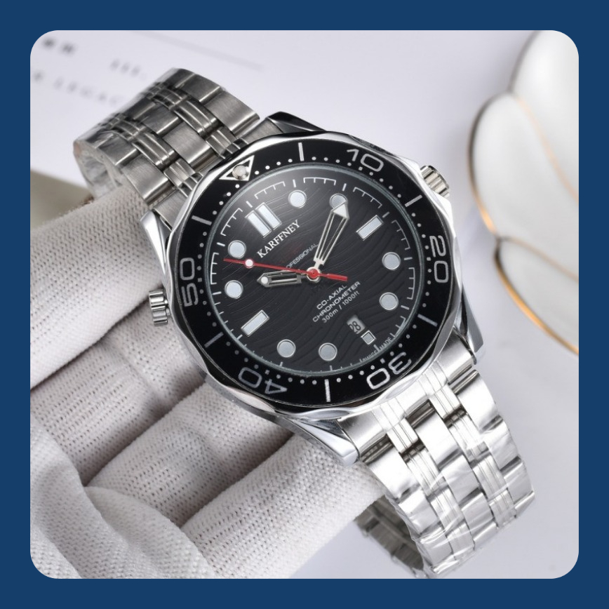 Karffney Fashion Man Watch Waterproof Night Light Calendar Casual Quartz Classic Watches for Men