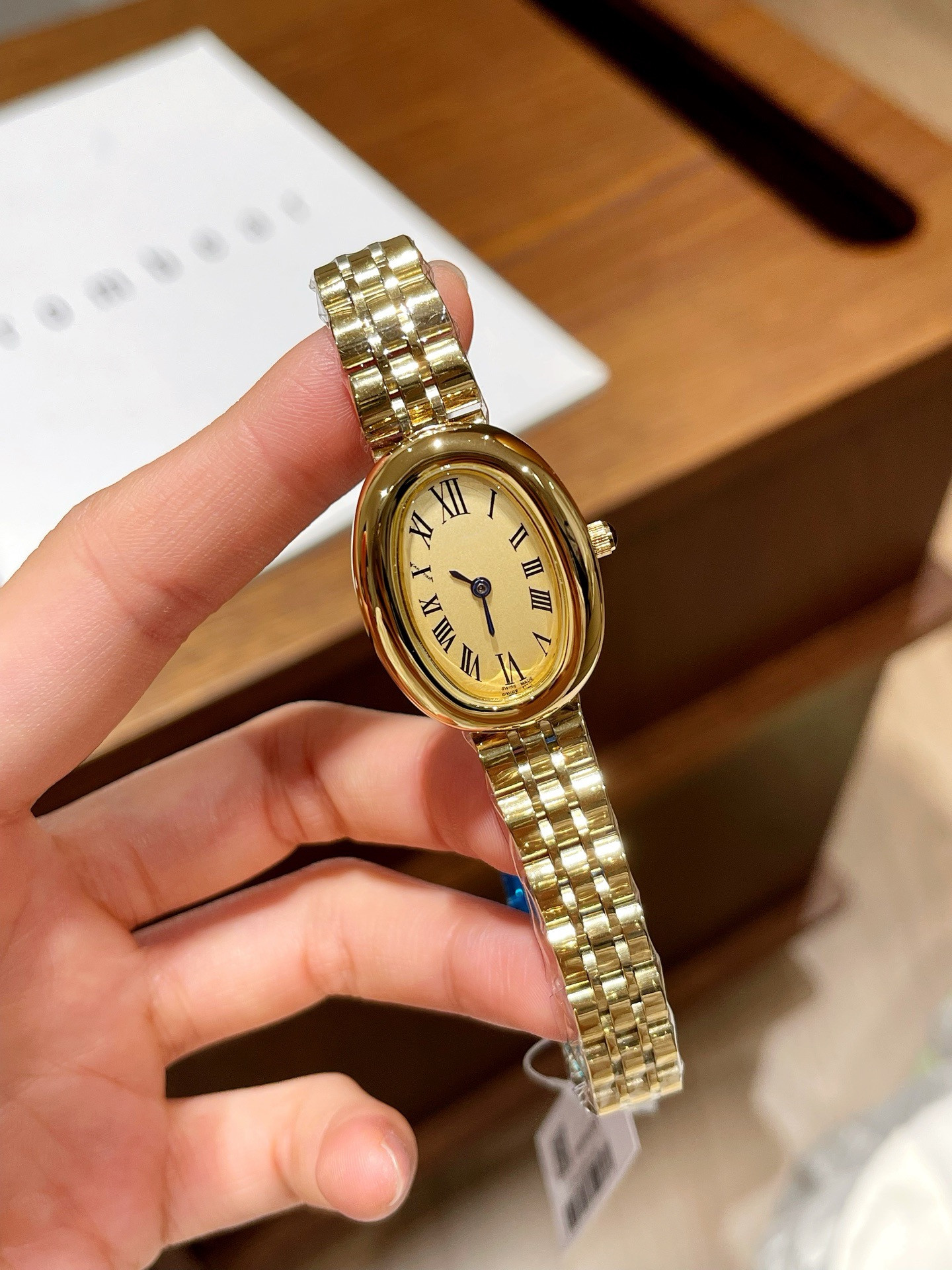 Luxury fashion women Baignoire watch woman watches stainless steel square working wristwatch top brand relogio feminino tank design lady clock #665