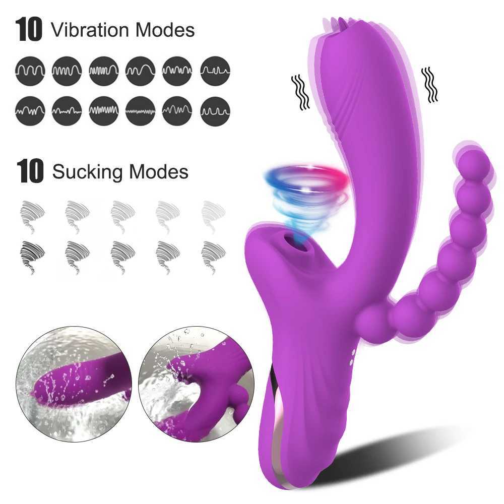 3 in 1 Clitoral Sucking Vibrator for Women Clit Clitoris Sucker Vacuum Stimulator Dildo Sex Toys Goods for Adults 18 W250624