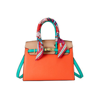 2024 New Handheld Silk Scarf Kelly Fashion Large Capacity Shoulder Crossbody Women's Bag