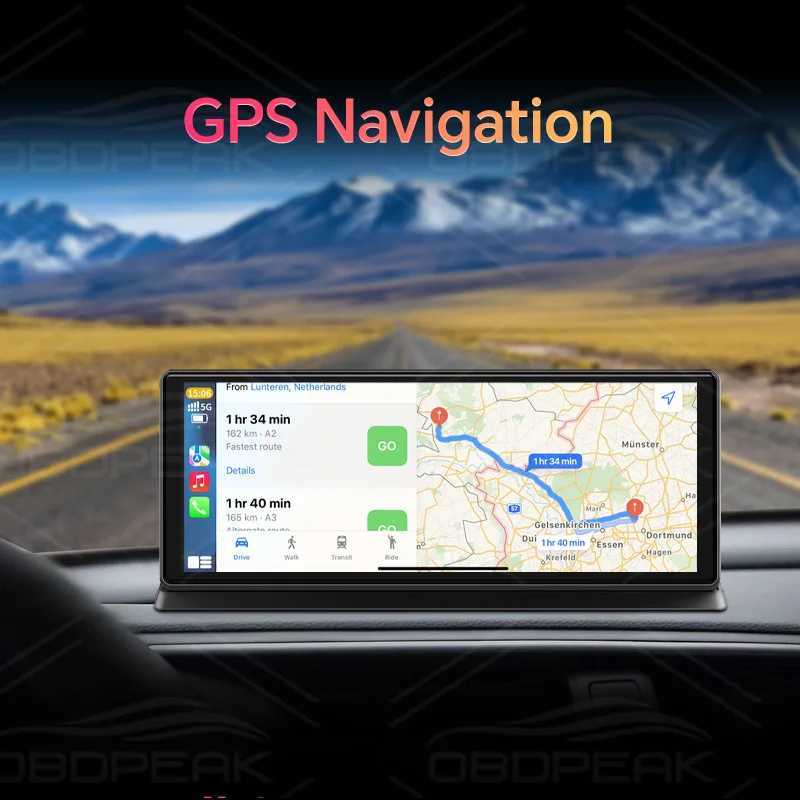 car dvr K2 Pro 11.3 Dash Cam 4K 2160P Car DVR Recording Carplay Android Auto Wireless Connection 5G WiFi GPS Navigation Dashboard R250506