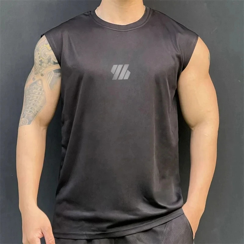 training vest mens summer fitness round neck loose underwear basketball top outdoor 250430Z