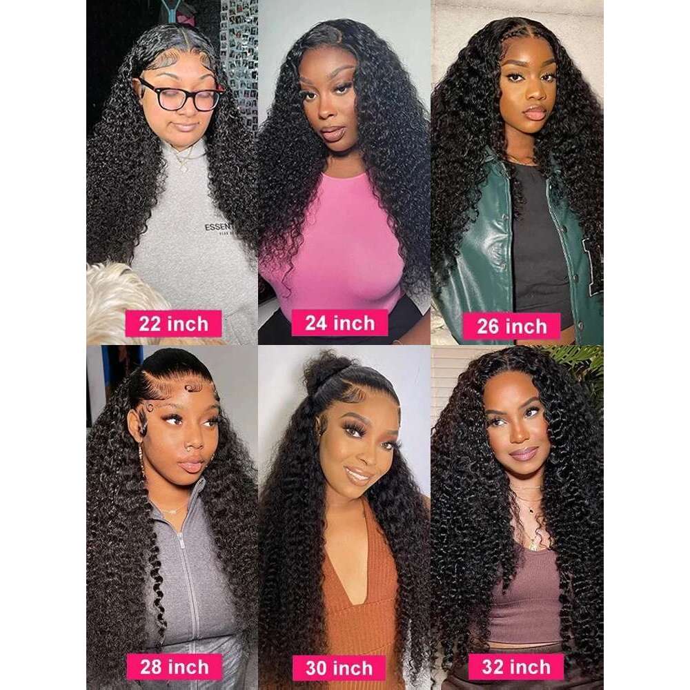 250 300 Density Curly 13X6 Hd Lace Frontal Wigs Preplucked 30 40 Inch Loose Deep Wave 13X4 Human Hair Wig Glueless 5X5 Closure