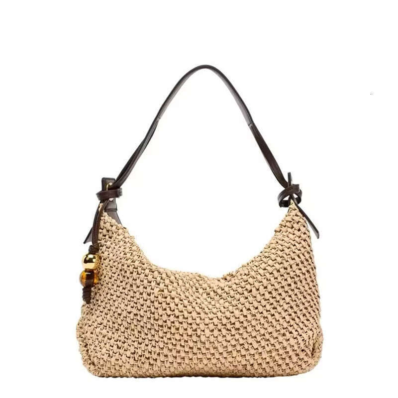 Summer Woven Bag Beach Bag Z Handmade Women S Summer New Trendy Fashion Straw Woven Tote Bag Large Capacity Single Shoulder Handbag KQ KQ