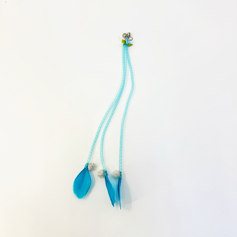 Wholesale long fishing rod style telescopic stick for self entertainment and relaxation, pet toy supplies, cat toys