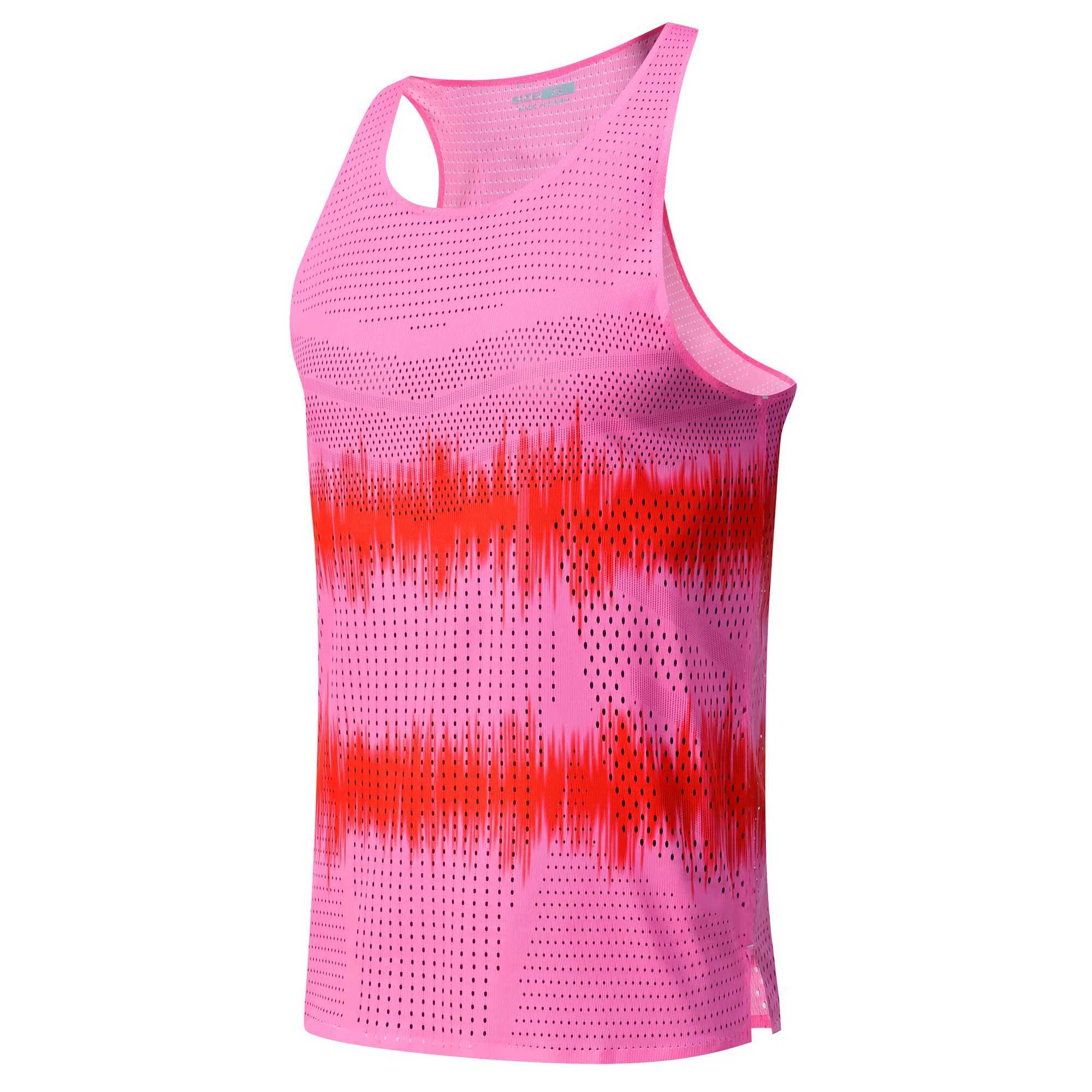 Mens hole running vest urltra lightweight mens marathon underwear Speed Tops tank sports fitness sleeveless shirt quick dryingXJ250506