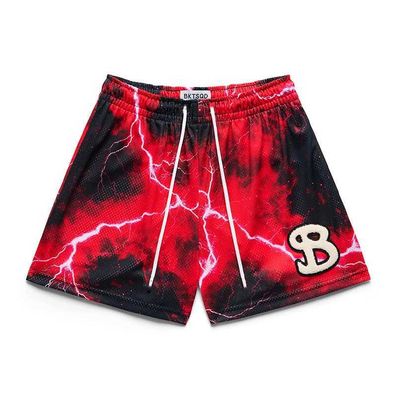 2025 BKTSQD NEW Summer Mesh Basketball Shorts Men sweatpants Quick Drying Loose Sports Shorts Casual Trendy Running Beach ShortsT250506