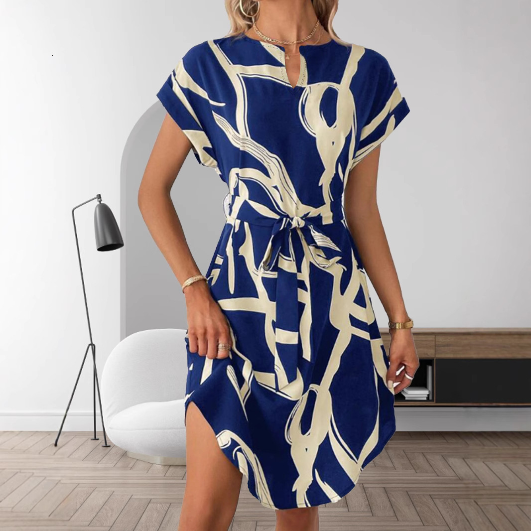 2025 Spring Summer V-neck Selling Elegant and Fashionable Womens Clothing Dress