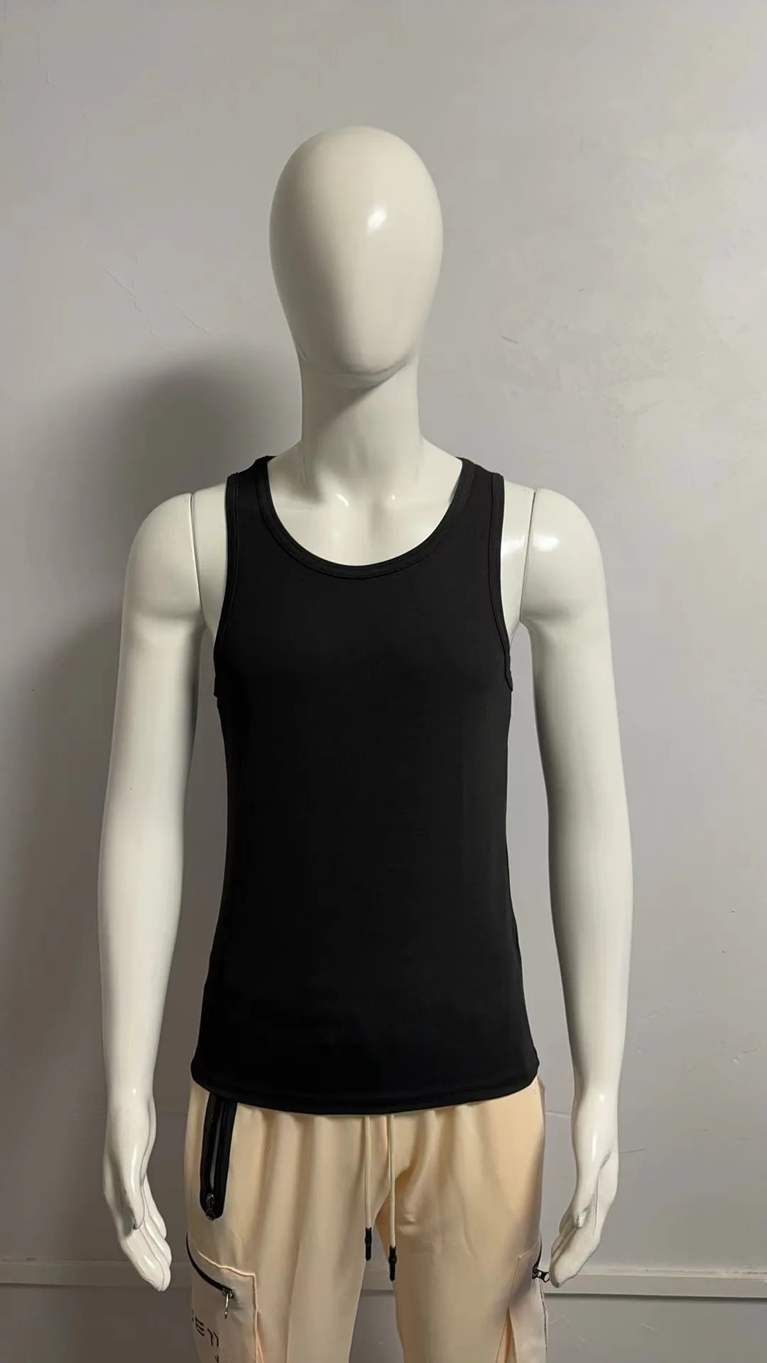 American summer vest high elasticity quick drying slim sports training muscle foundation mens sleeveless underwear 250430Z