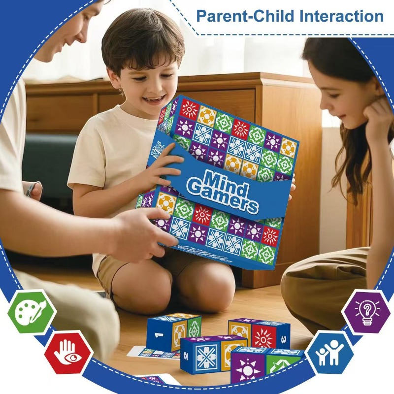 Party Board Game Spatial Logic Thinking Challenge Fast-Paced Puzzle Game for Adults Kids with 100 Levels Gift for Puzzle Lovers