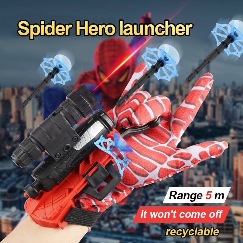 Children Bracelet Launcher Spitting Jet Sticky Wall Soft Bomb Wrist Toy Gun Games for Kids Outdoor Games