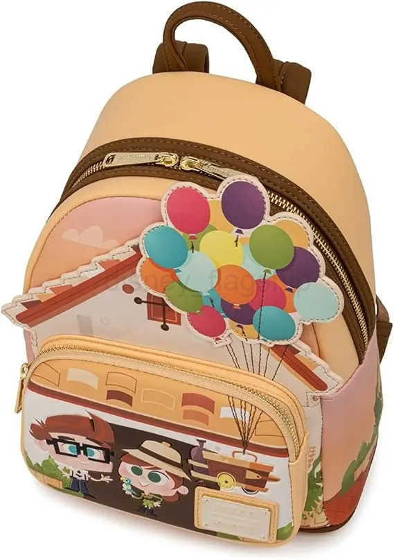 Disney Toy Story Alien Glitter Mini Backpack Pixar Work Partner Womens Double Strap Shoulder Bag Wallet Cartoon Baby BagXJ250506