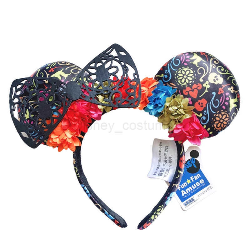 Disney Mickey Mouse Ear Headband Easter Egg Hair Ring Role Playing Hair Band Disney Glitter Girl Big Bow Headband Decoration X2505061