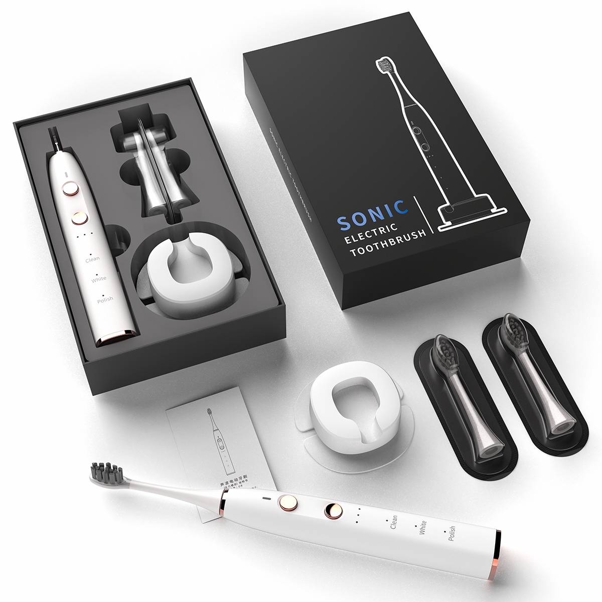 Ultrasonic Toothbrush Portable Teeth Whitening Dental Cleaning Electric Toothbrush for Teenager