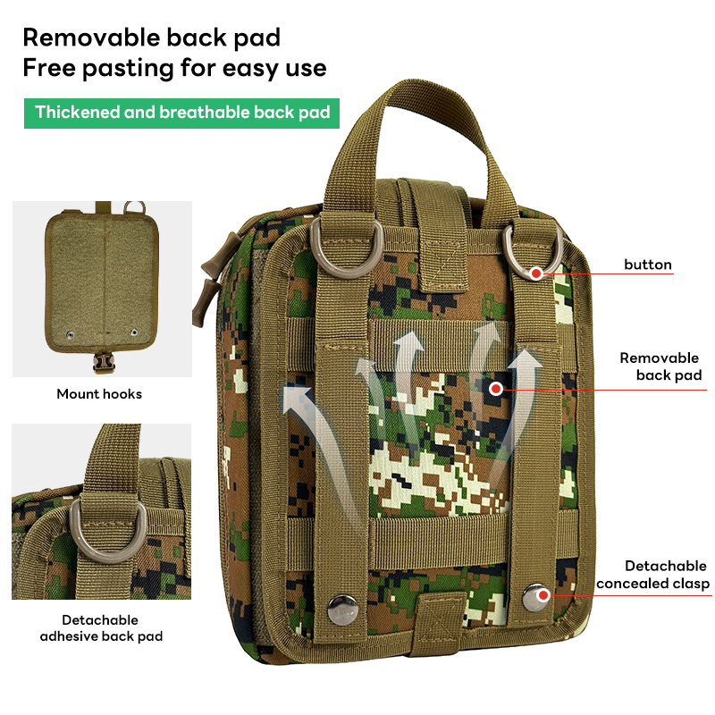 ifak trauma kit 74 piece upgrade tactical first aid supplies molle ifak pouch rip away refill supplies for survival camping hiking travel 117