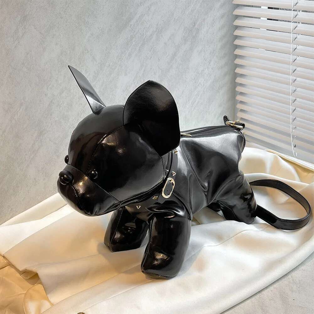 NEW Doggie Shoulder Women French Bulldog Crossbody Leather With Zipper Messenger Bag For Shoping Travel
