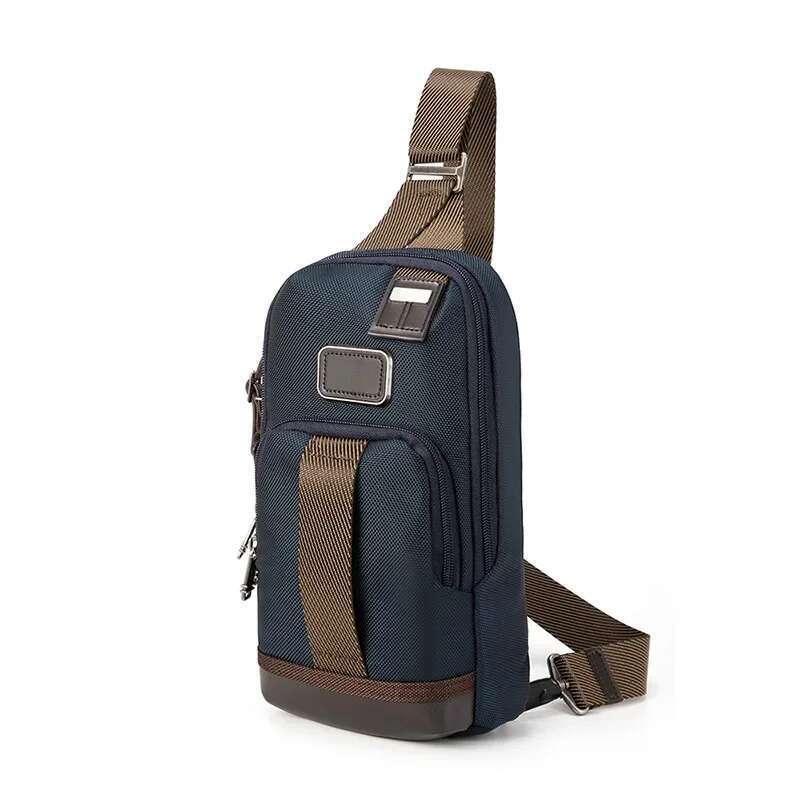 2025 NEW Ballistic Nylon Casual Commuter Men's Simple Travel Thin Chest Shoulder Crossbody Small Bag 2223402