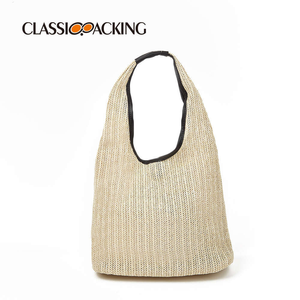 Summer Woven Bag Beach Bag Summer Handbag Woven Simple And Versatile Tote Bag Can Be Printed KQ KQ