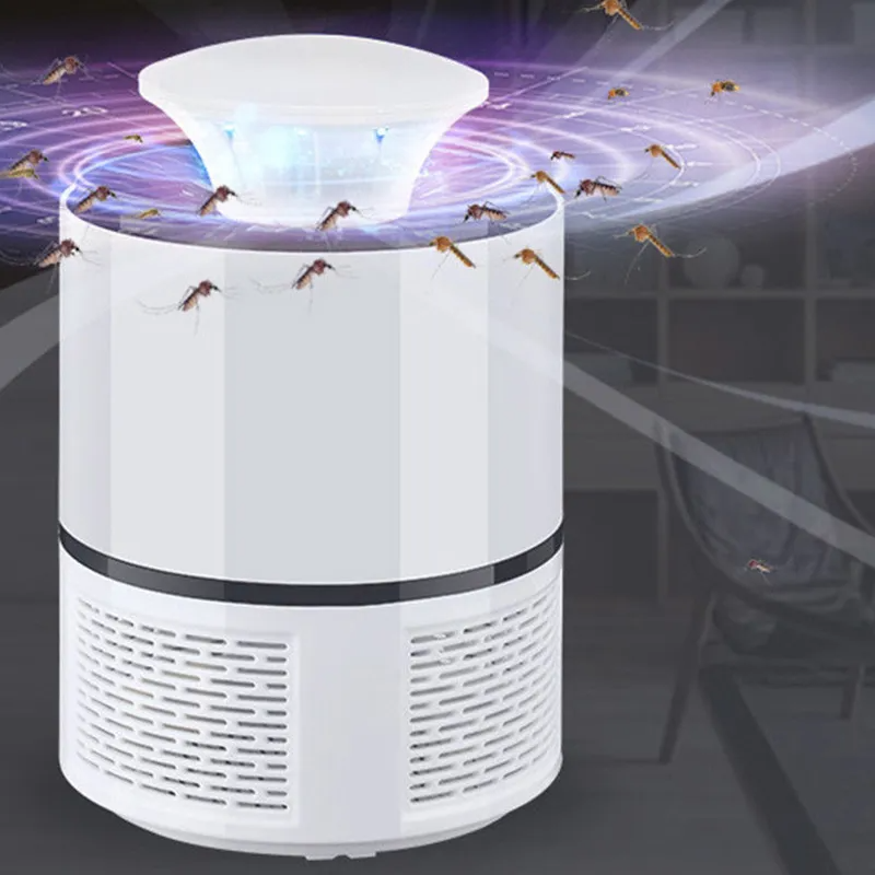 USB Ultrasonic Electric Mosquito Killer Lamp Mosquito Repellent Repeller LED Trap Fly Insect Pest Bug Zapper For Indoor Home Living Room