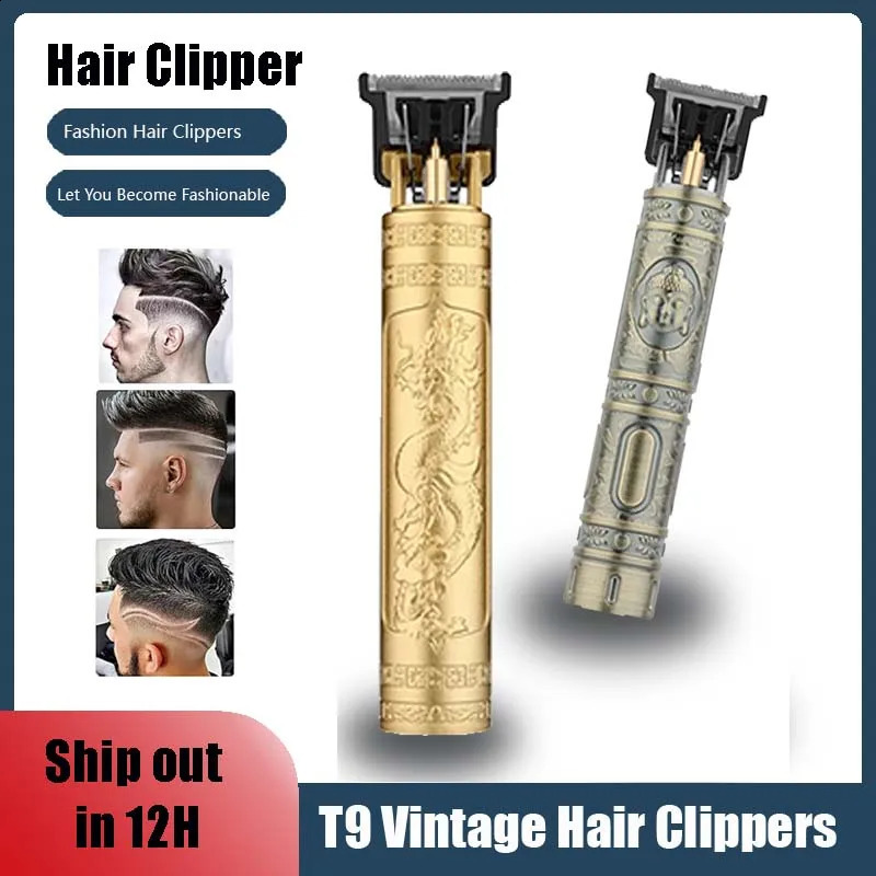 selling hair clipper mens beard trimmer electric T9 rechargeable shaver 250425 C260312
