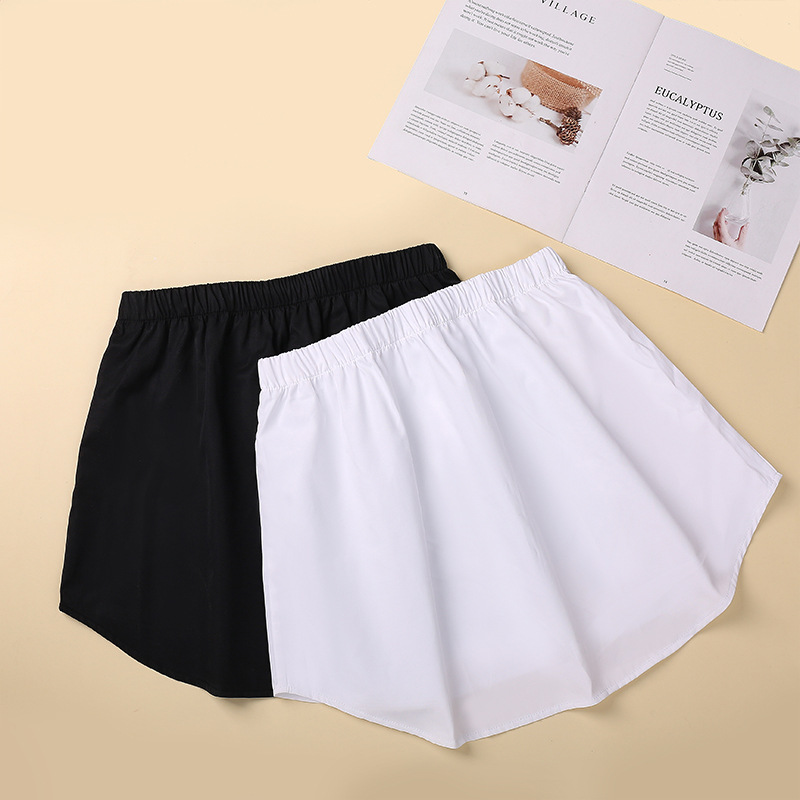 MU62130 solid color girls' false hem layered bottoming skirt to cover the hips