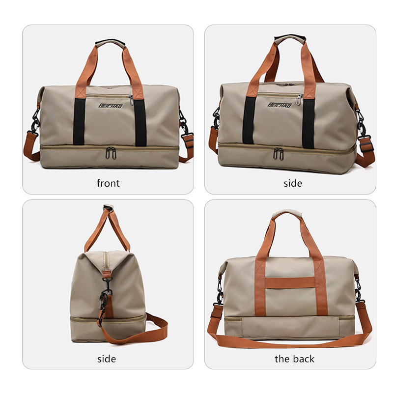 gym bag travel duffle bag with shoe compartment wet pocket carry on weekender overnight tote bag for women men travel workout yoga swimming 2203