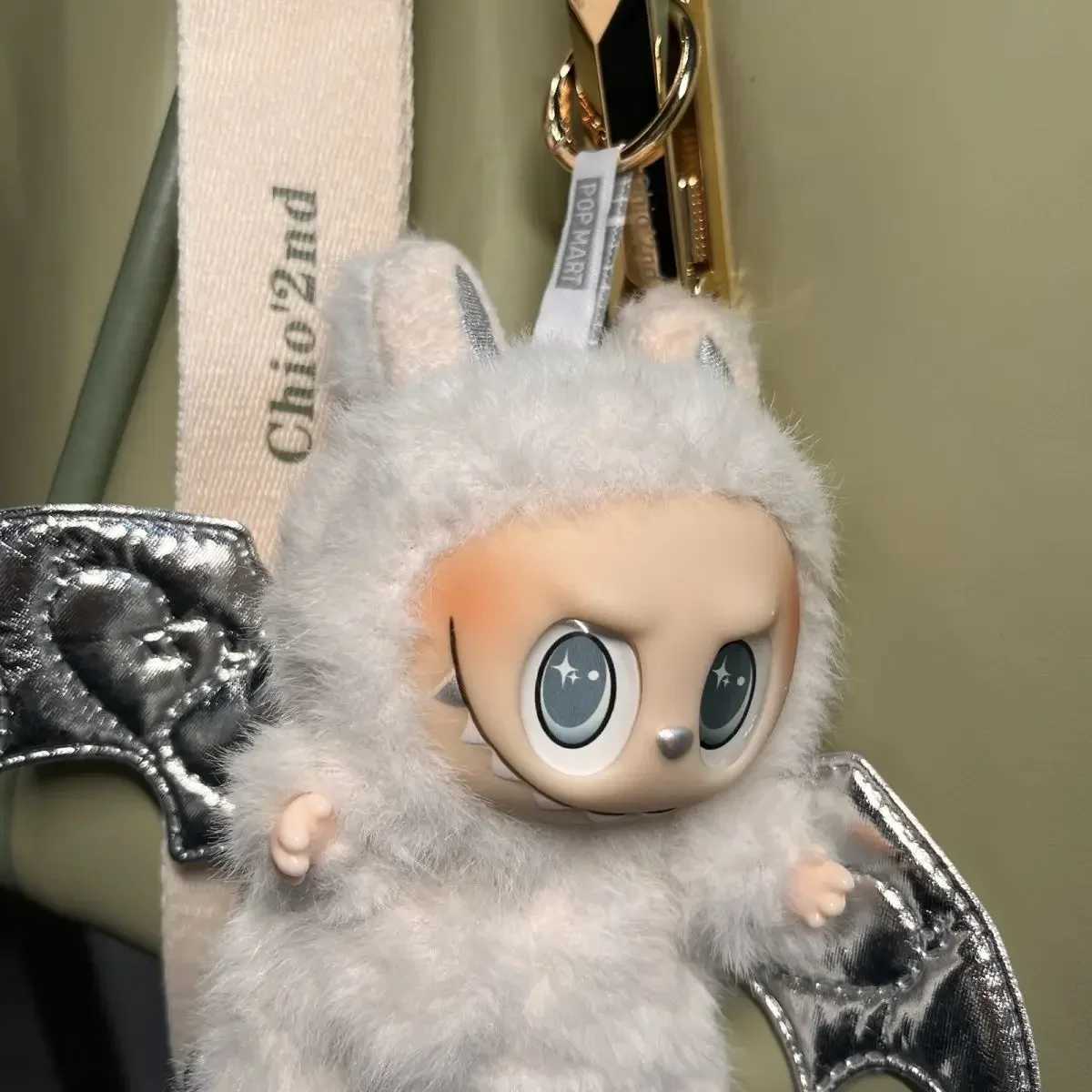 High Quali Cute Labubu Little Angel Wings Series Vinyl Doll Blind Box Toy Backpack Pendant Childrens New Year GiftXJ250506
