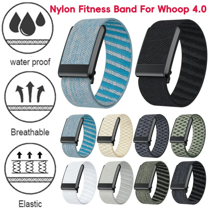 For Whoop Straps Loop Soft Bands for whoop 4.0 Wristband Nylon Strap for WhoopWearable Health Fitness Activity Tracker Breathable Replacement Bracelets